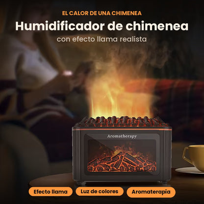 Humidificador Chimenea Efecto Llama