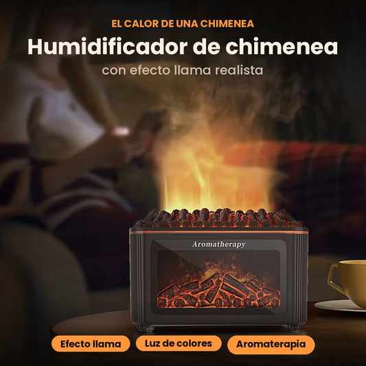 Humidificador Chimenea Efecto Llama
