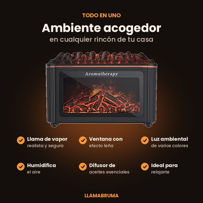 Humidificador Chimenea Efecto Llama