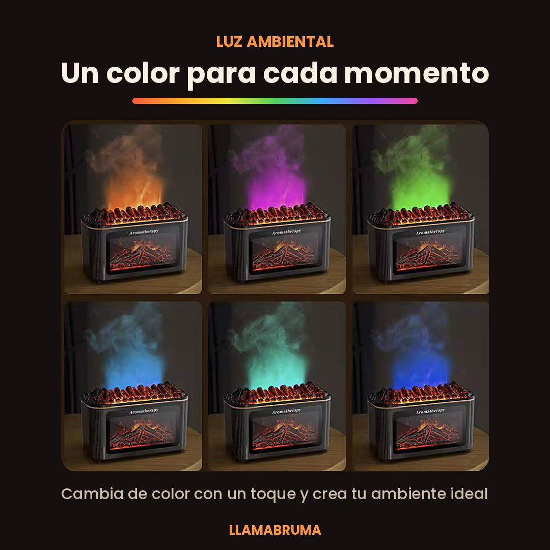 Humidificador Chimenea Efecto Llama
