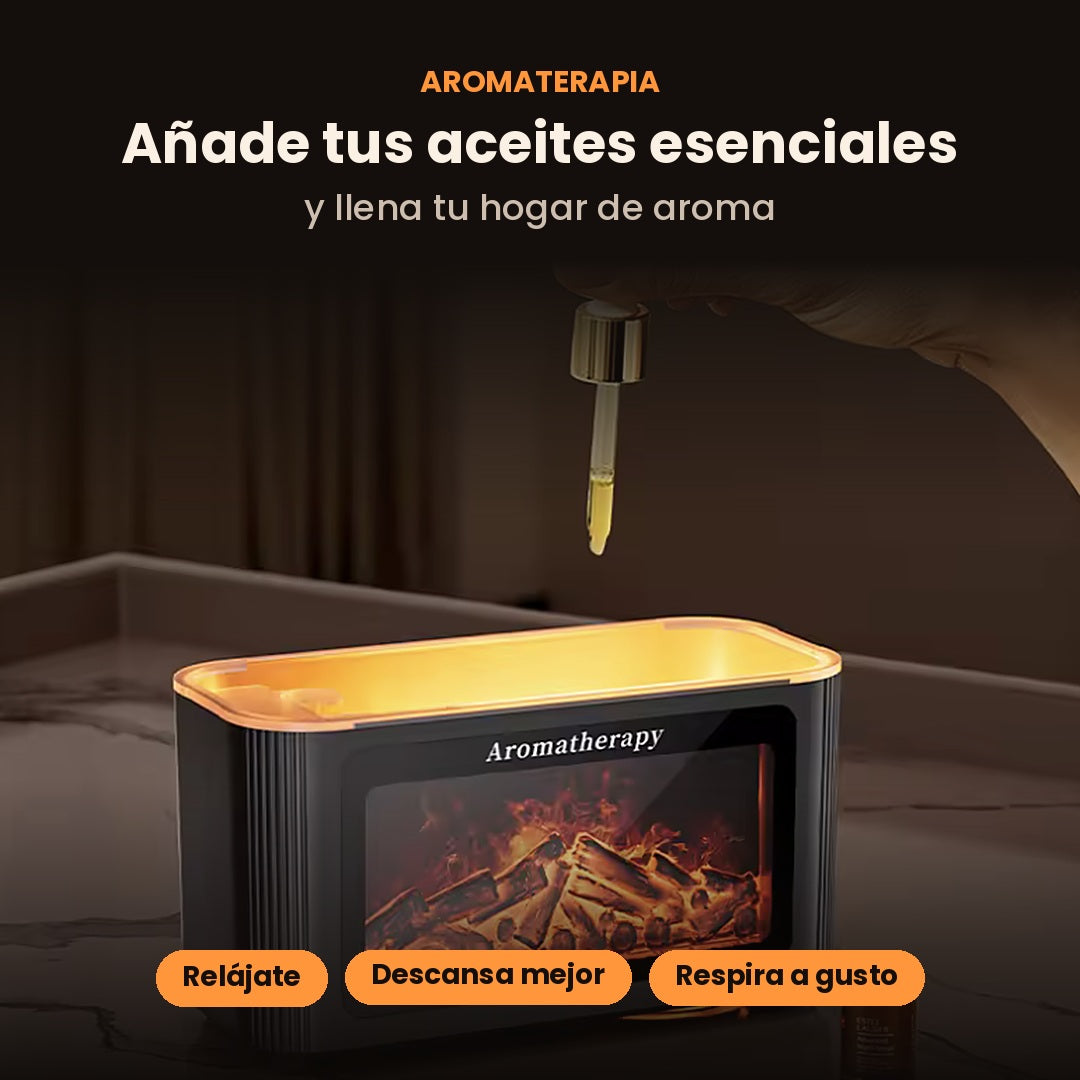 Humidificador Chimenea Efecto Llama