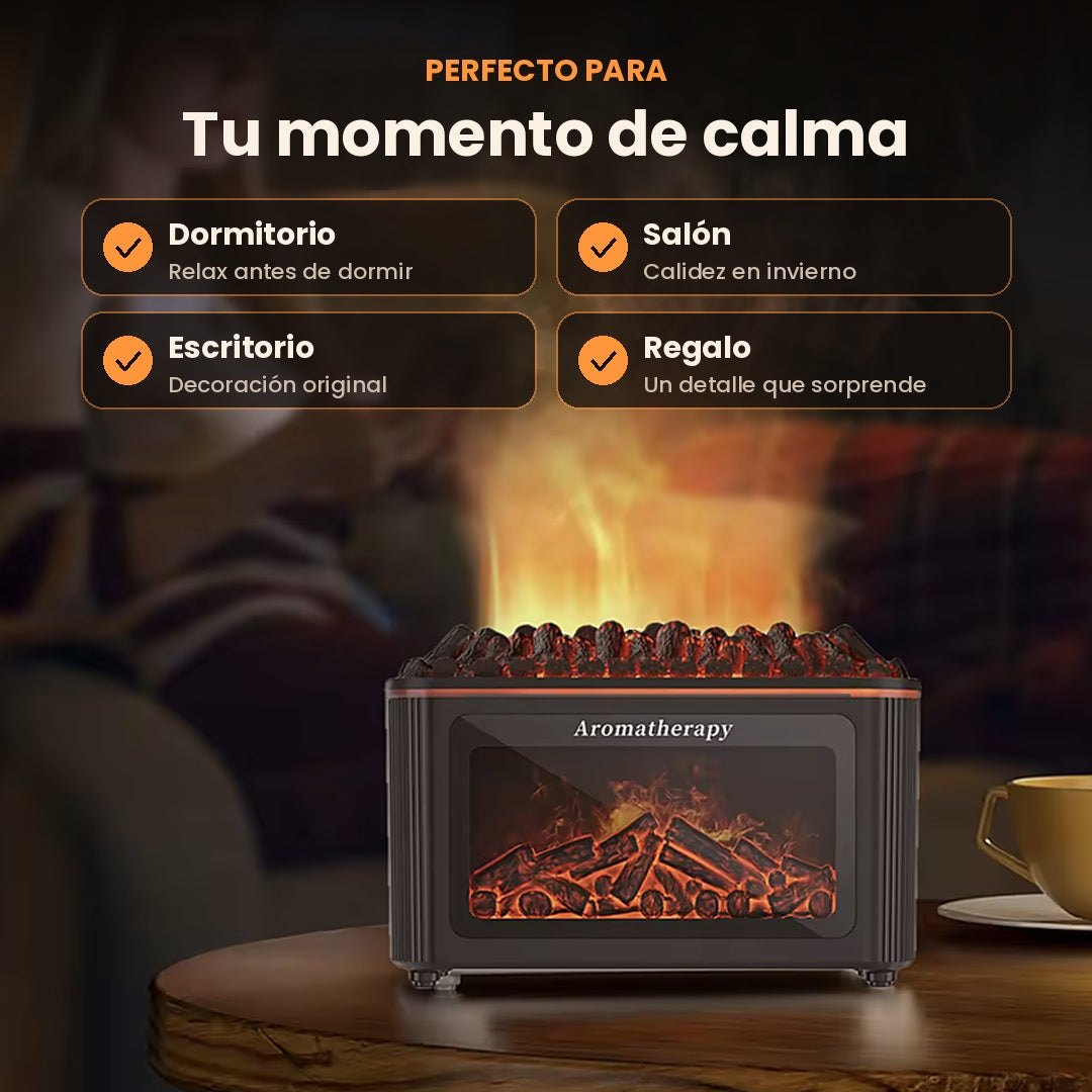 Humidificador Chimenea Efecto Llama